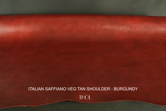 Italian Saffiano Veg Tan Cow Shoulders