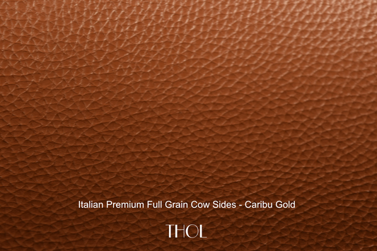 Italian Caribù Premium Full Grain Cow - Gold